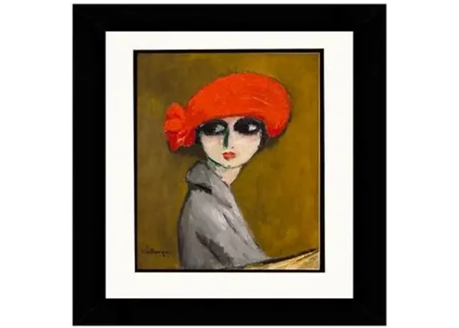 Painting - Kees van Dongen - The Corn Poppy - 1919 - Munn Works - Brown