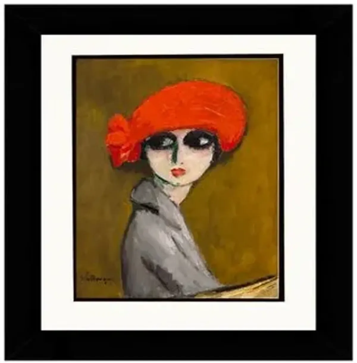 Painting - Kees van Dongen - The Corn Poppy - 1919 - Munn Works - Brown