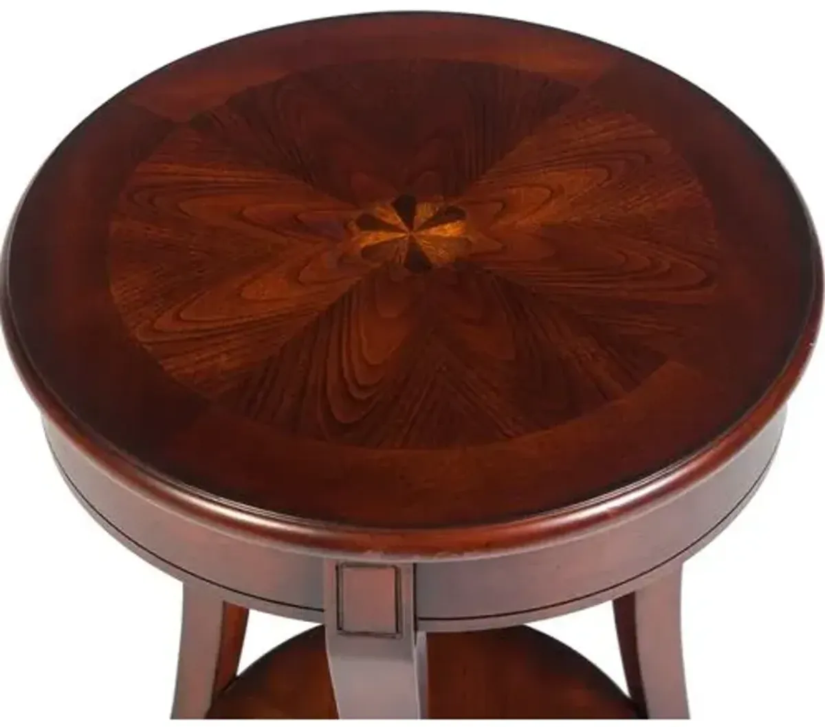 Higgins Round Side Table - Brown