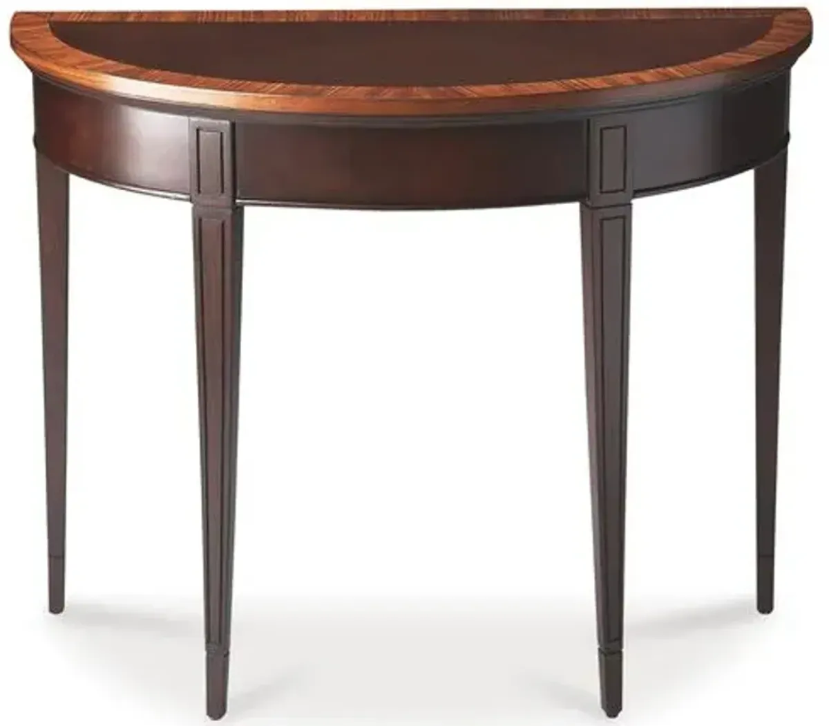 Neher Demilune Console - Dark Cherry - Brown