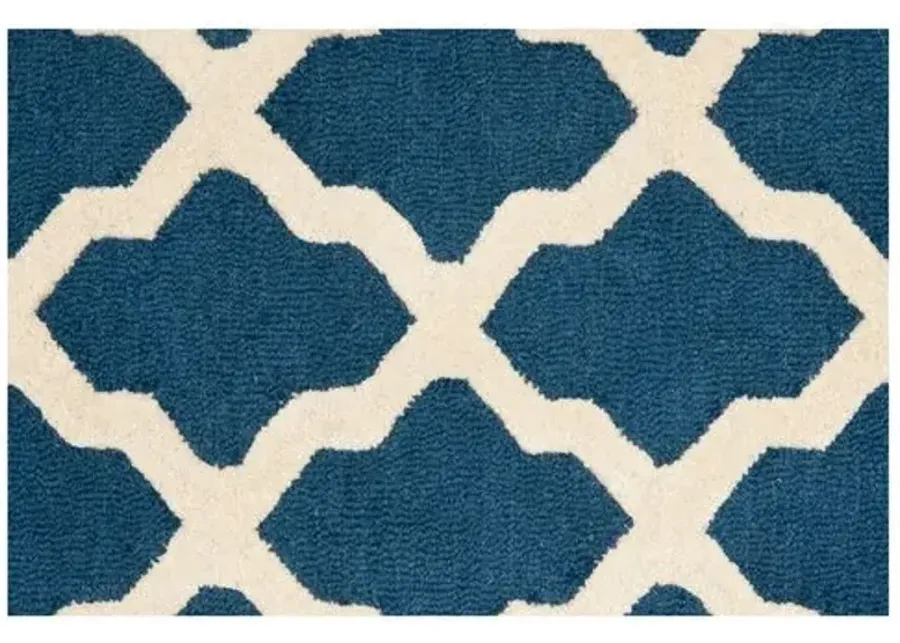 Mulberry Rug - Navy/Ivory - Blue - Blue