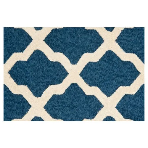 Mulberry Rug - Navy/Ivory - Blue - Blue