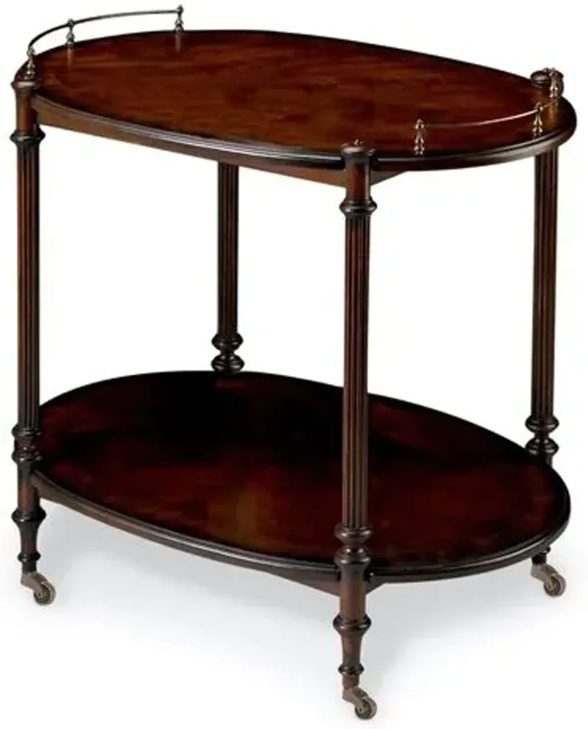 Rachel Bar Cart - Cherry - Brown