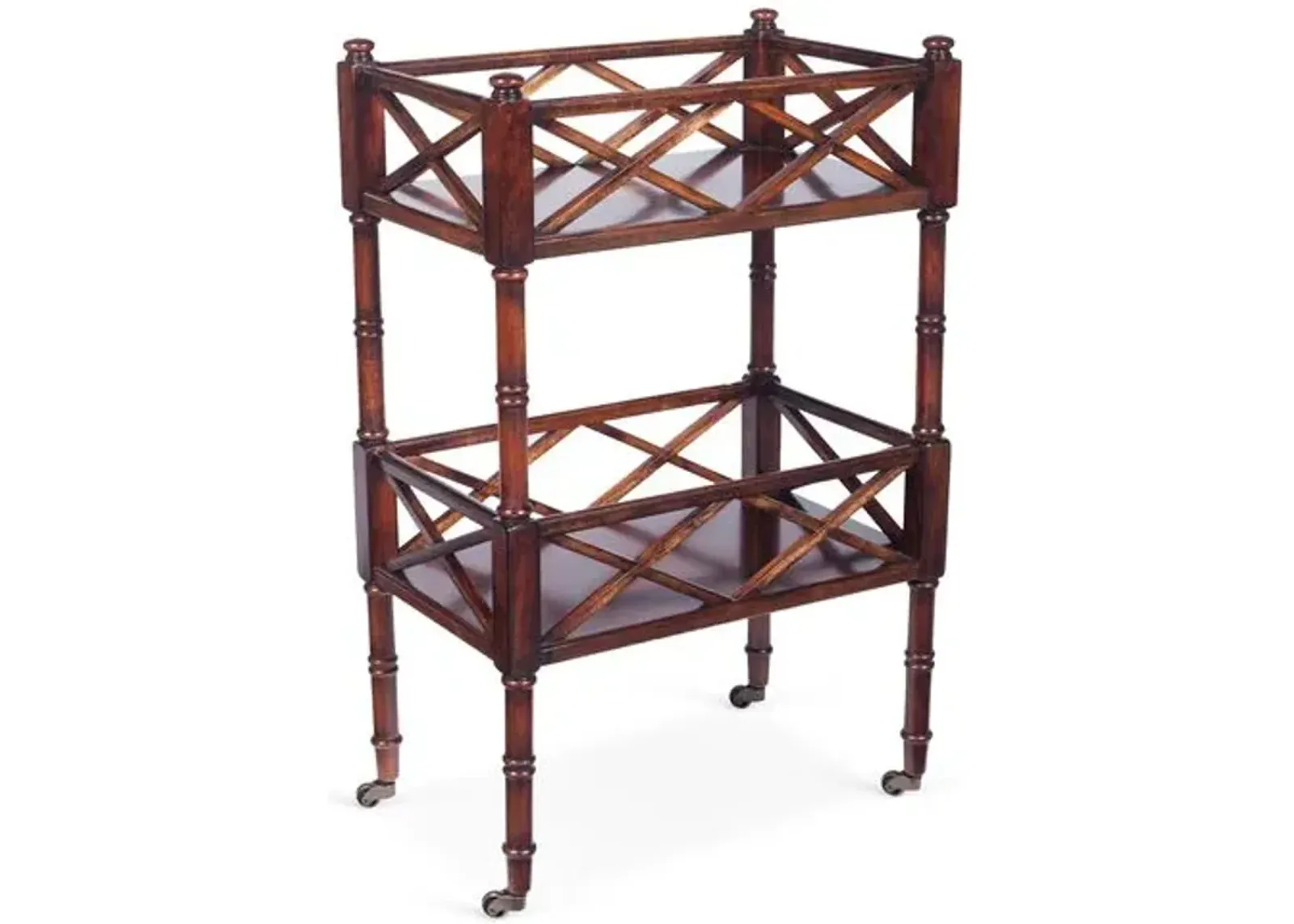 Peters Bar Cart - Cherry - Brown