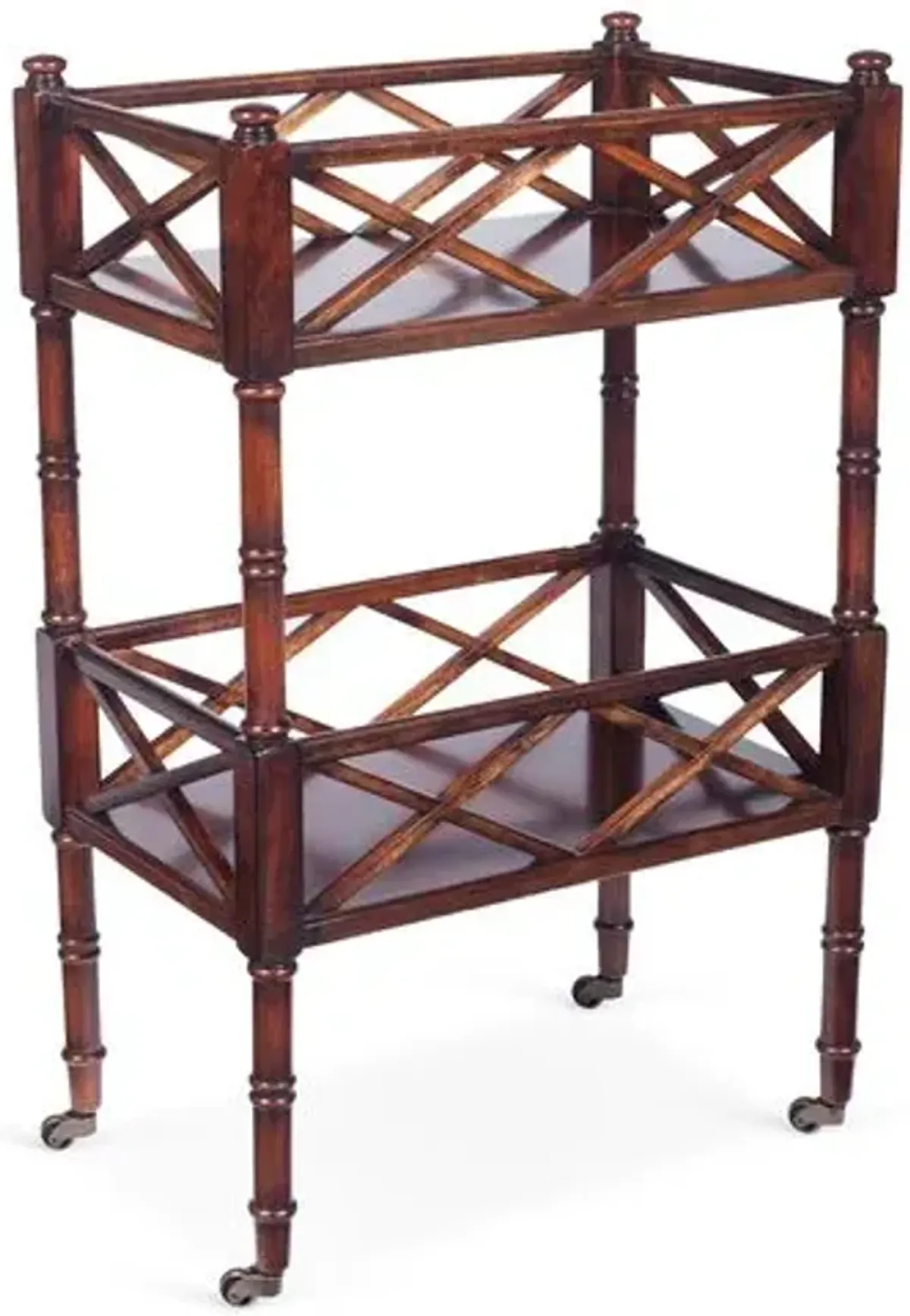 Peters Bar Cart - Cherry - Brown