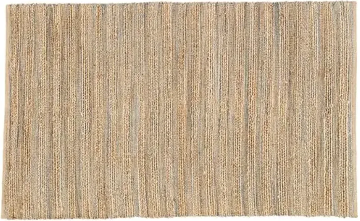 Andi Jute-Blend Rug - Beige/Blue - Beige