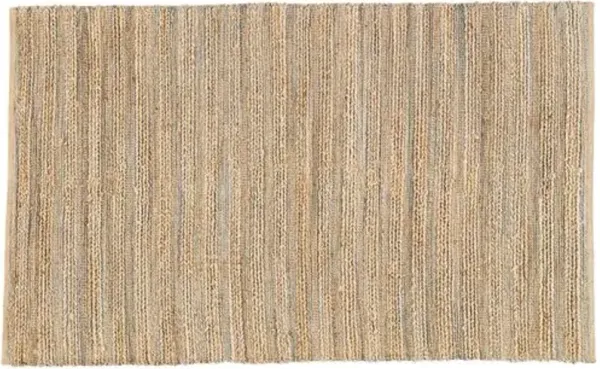 Andi Jute-Blend Rug - Beige/Blue - Beige