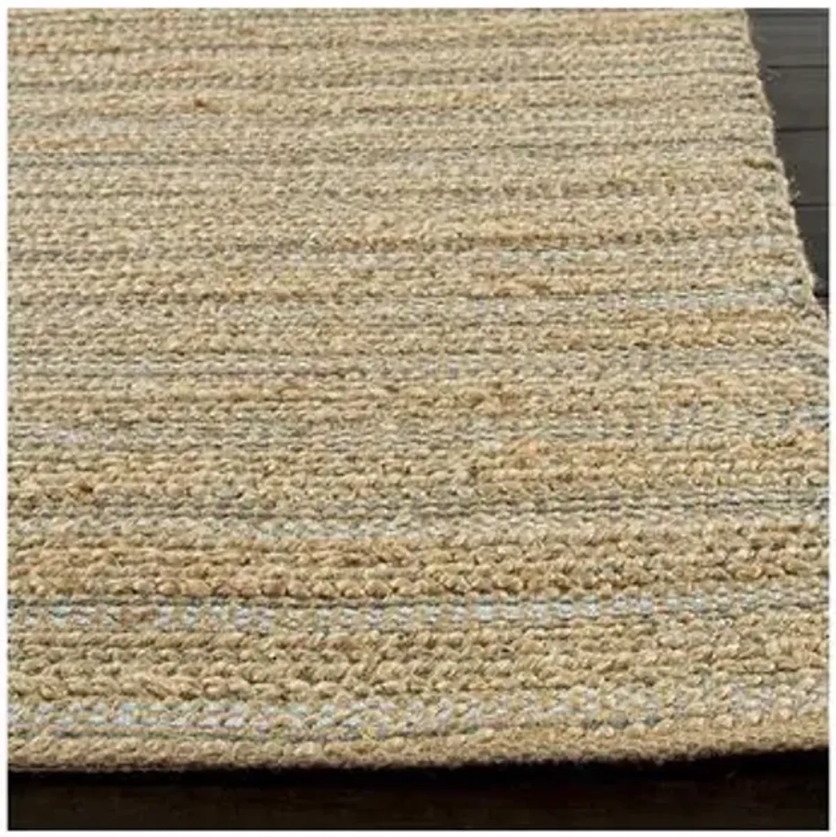 Andi Jute-Blend Rug - Beige/Blue - Beige