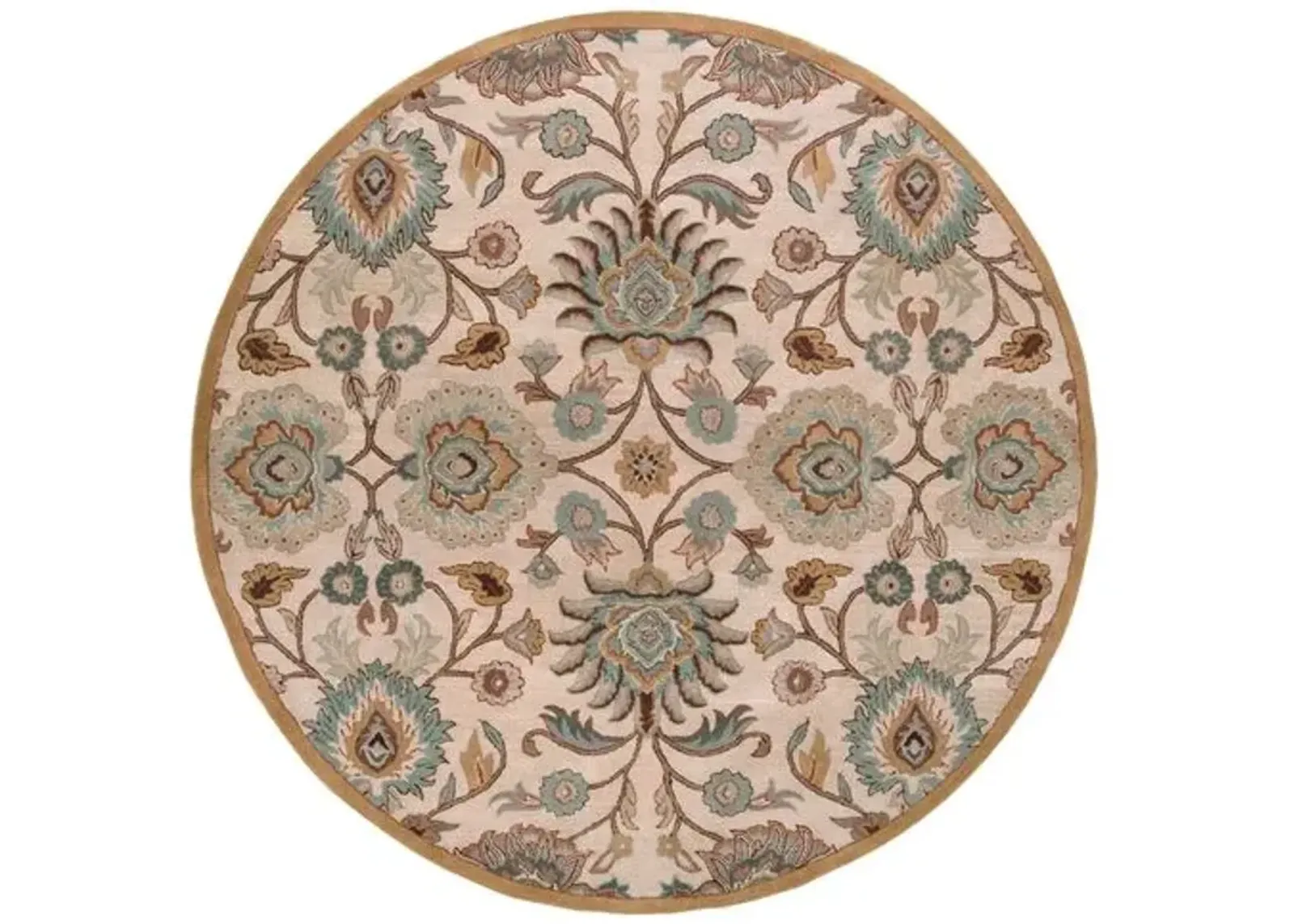 Corktree Rug - Taupe/Aqua - Gray - Gray