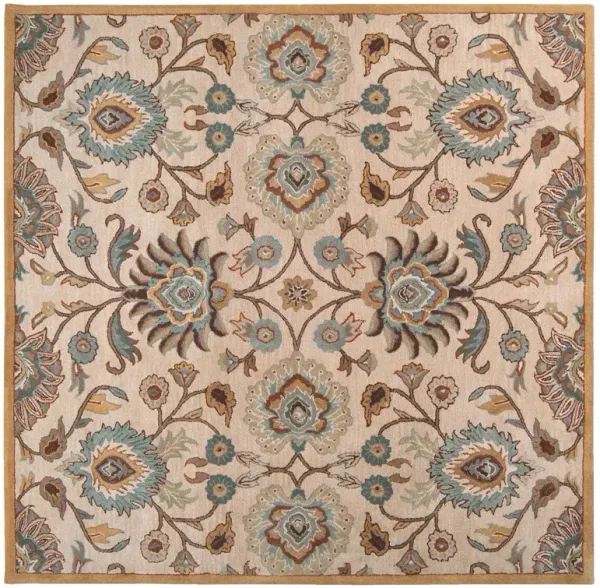 Corktree Rug - Taupe/Aqua - Beige - Beige
