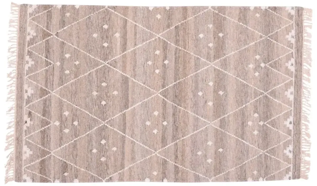 Annie Flat-Weave Rug - Natural - Gray - Gray