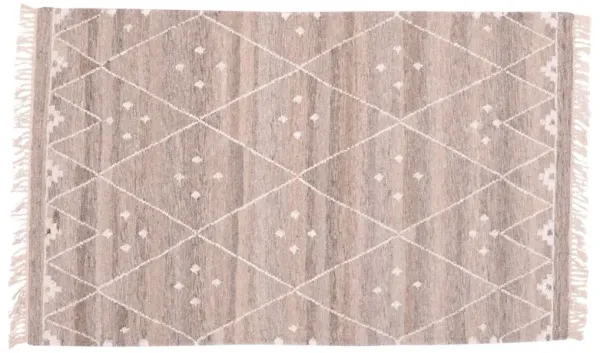 Annie Flat-Weave Rug - Natural - Gray - Gray