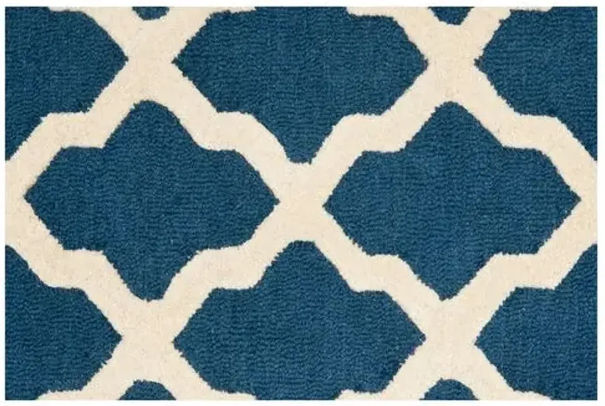 Mulberry Rug - Navy/Ivory - Blue - Blue