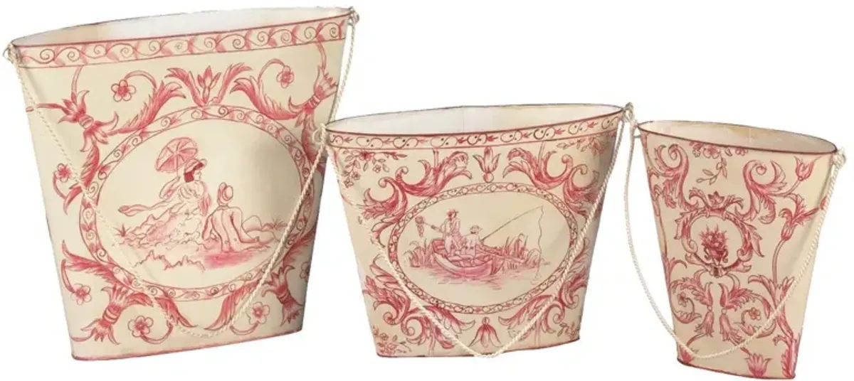 Pink Idyllic Baskets, Asst. of 3