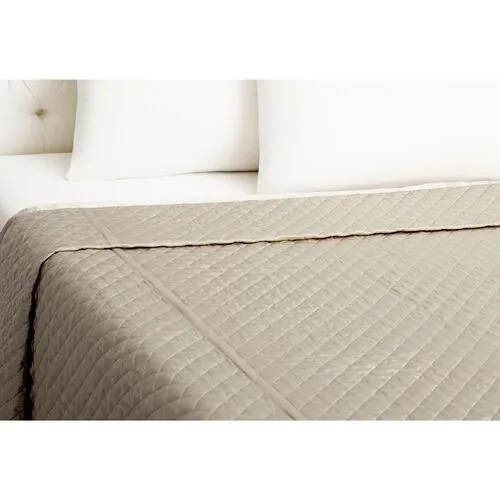 Quilted Coverlet - Smoke - Kumi Kookoon - Gray