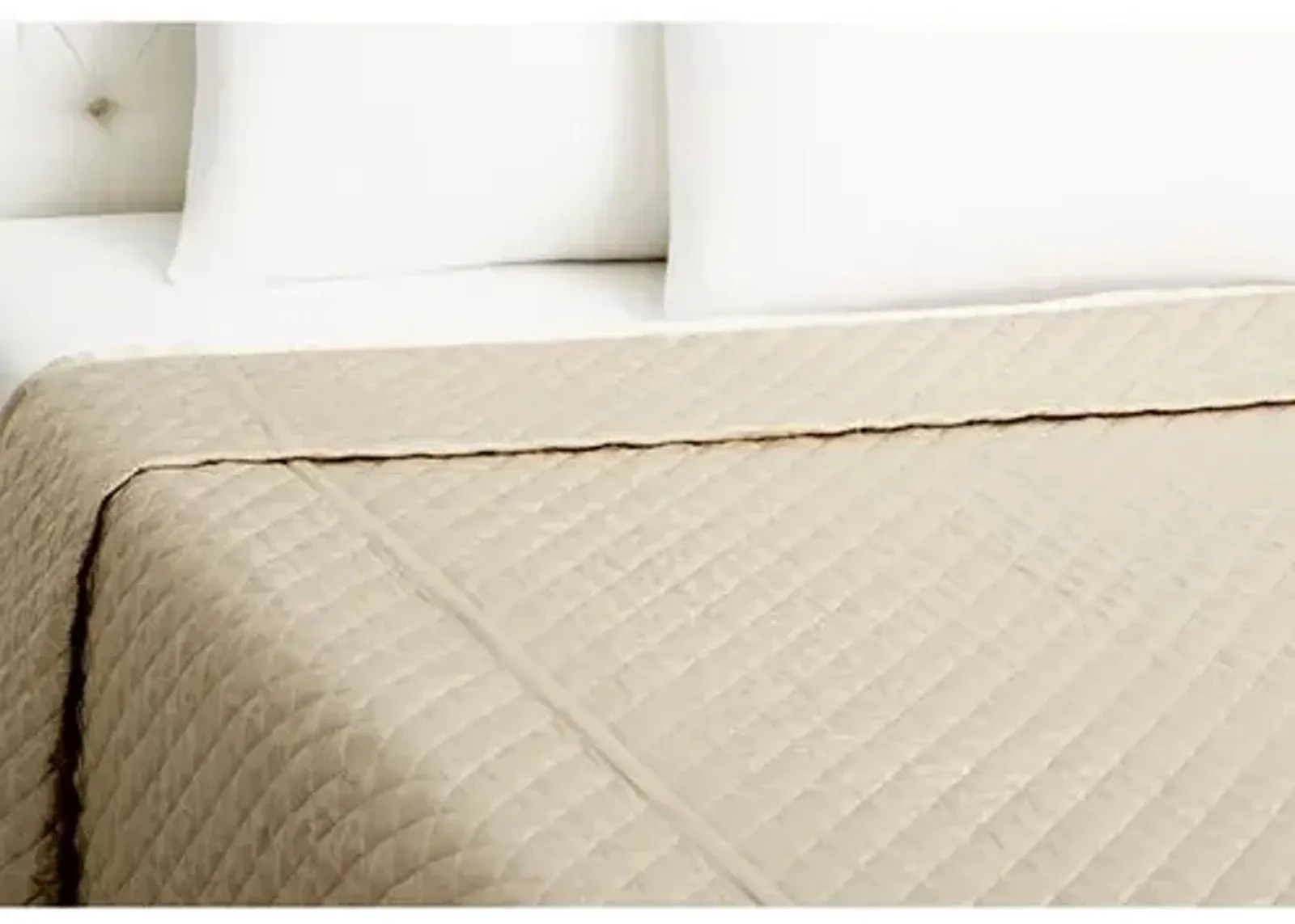 Quilted Coverlet - Pebble - Kumi Kookoon - Beige