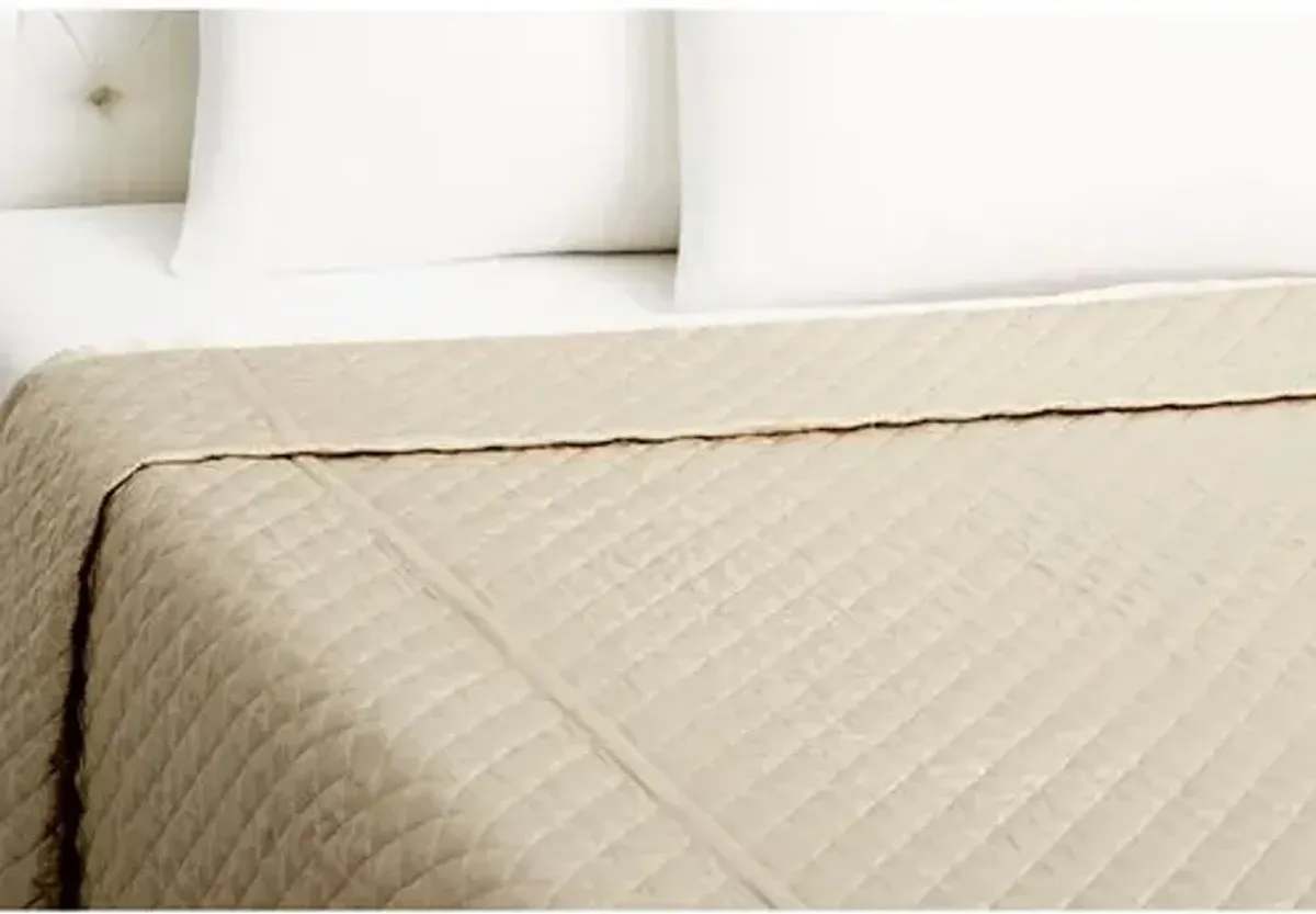 Quilted Coverlet - Pebble - Kumi Kookoon - Beige