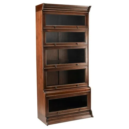Dean Bookcase - Mahogany - Handcrafted - Brown