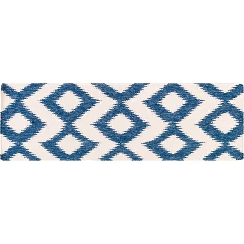 Kendall Flat-Weave Rug - Navy - Blue - Blue