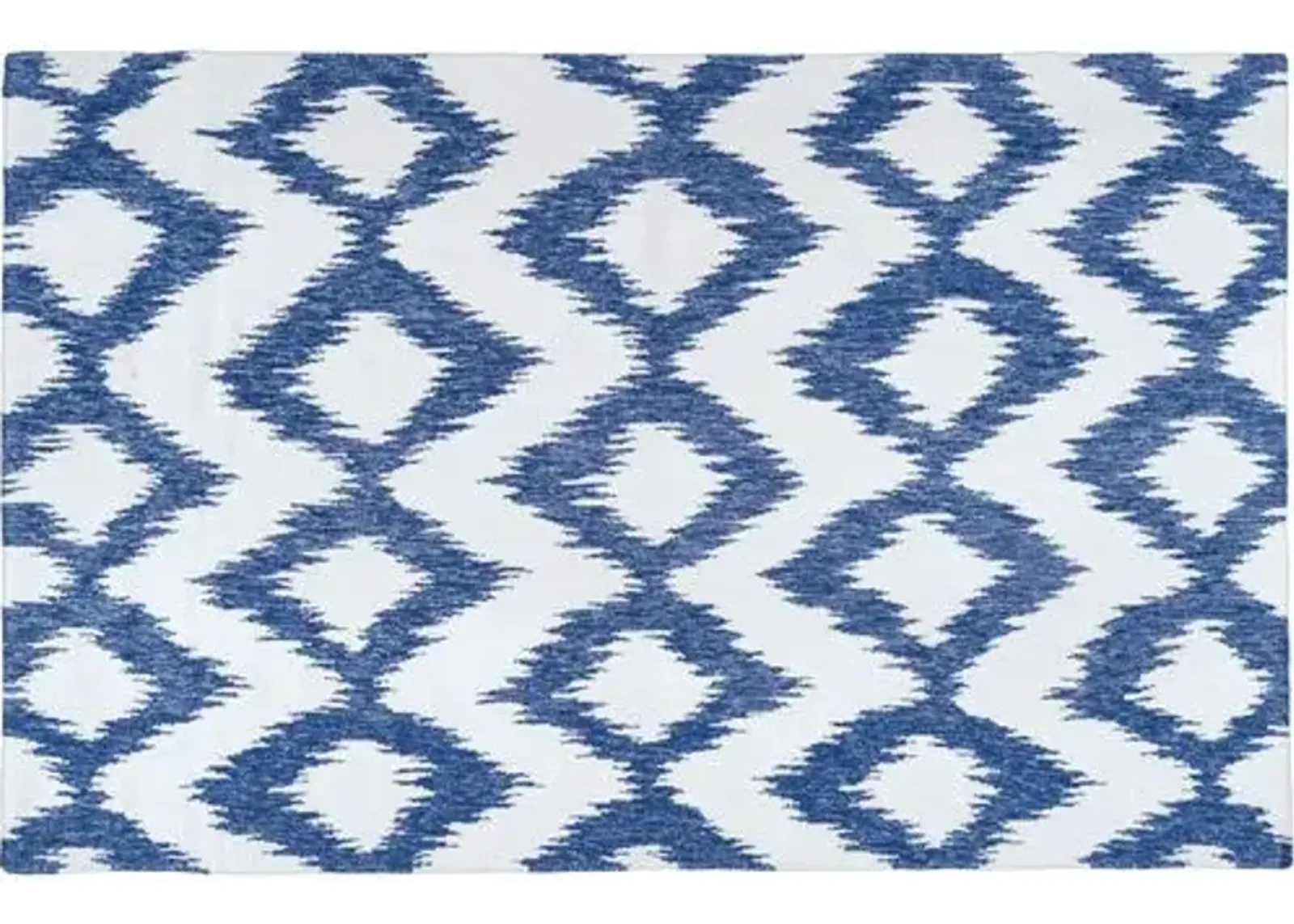 Kendall Flat-Weave Rug - Navy - Blue - Blue