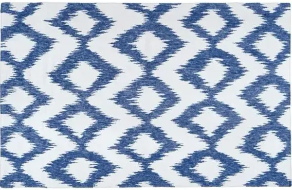 Kendall Flat-Weave Rug - Navy - Blue - Blue