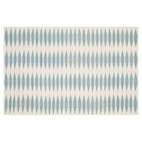 Edith Flat-Weave Rug - Sky - Blue - Blue