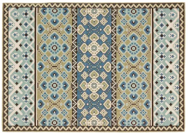 Dawson Outdoor Rug, Blue