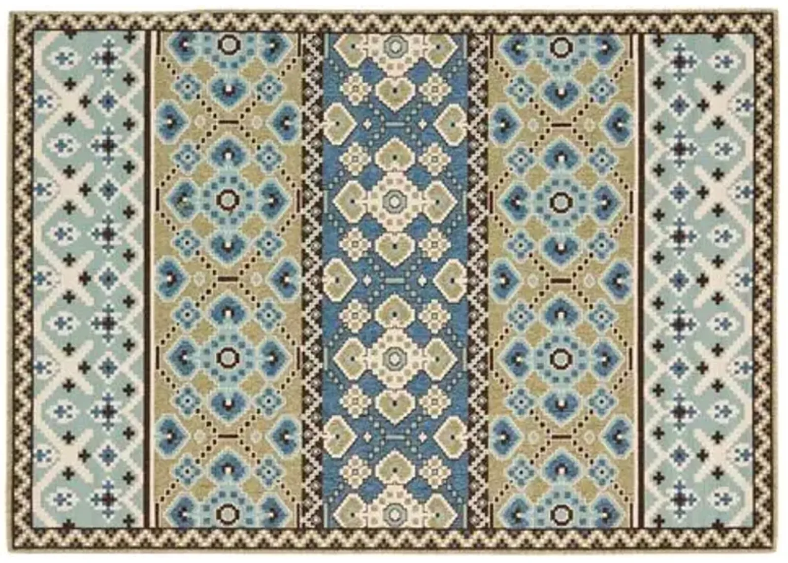 Dawson Outdoor Rug - Blue - Blue