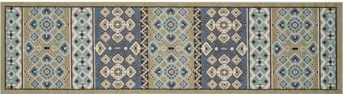 Dawson Outdoor Rug - Blue - Blue