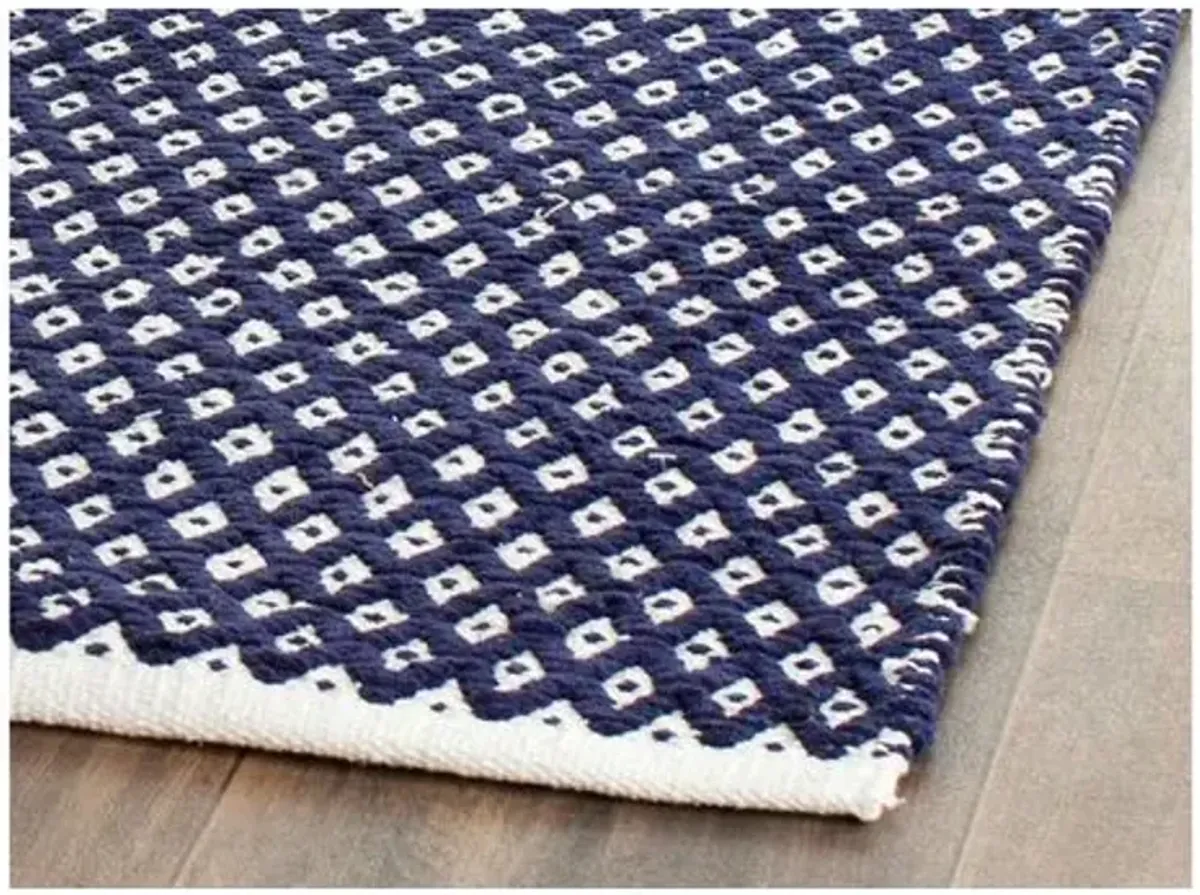 Penny Rug - Navy/White - Blue - Blue