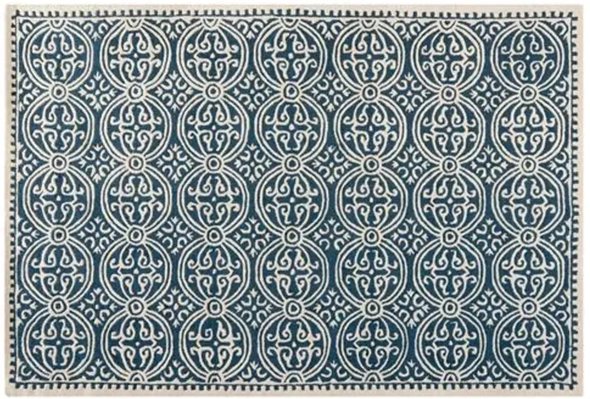 Jay Rug - Navy - Blue - Blue