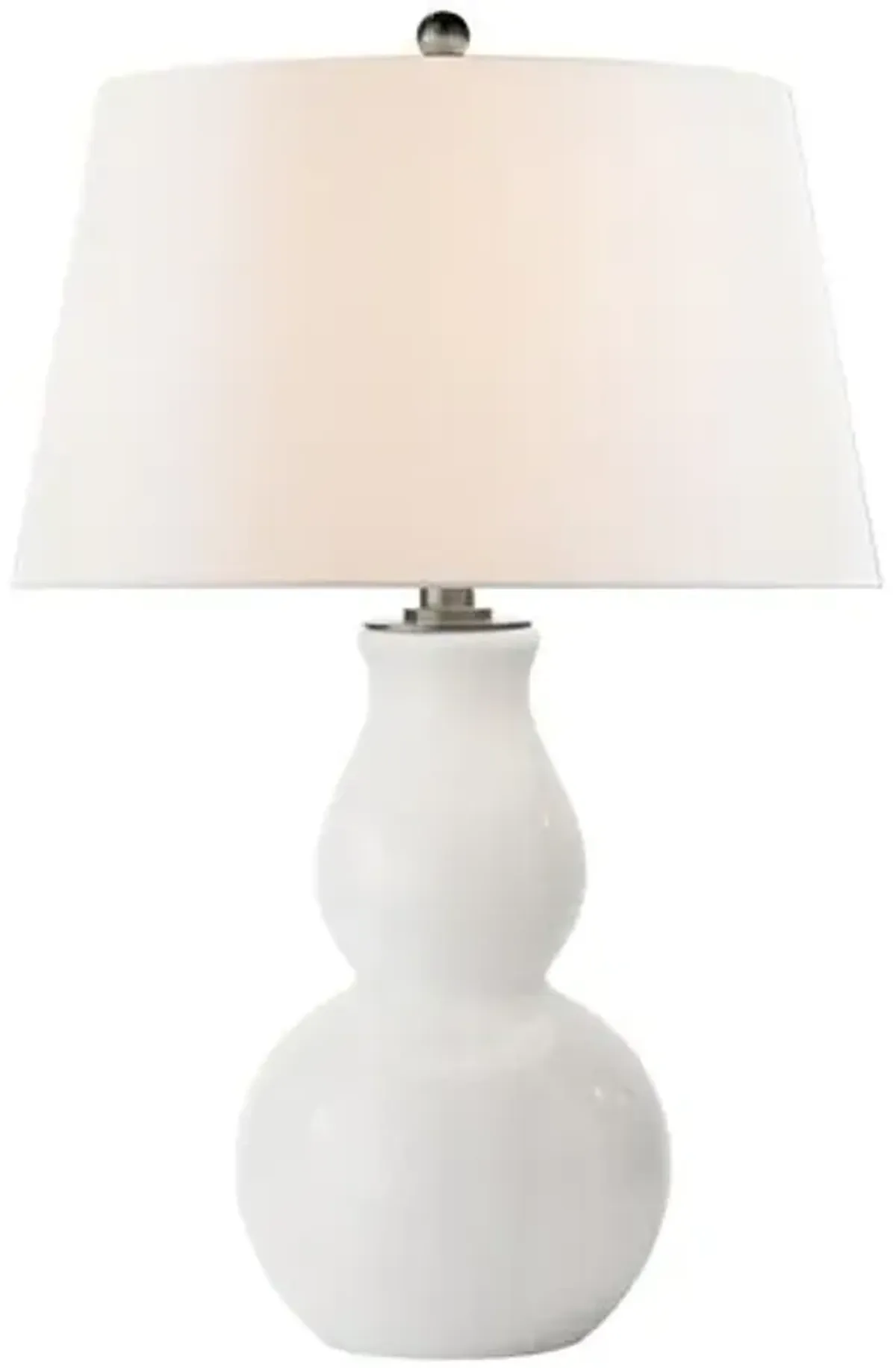 Visual Comfort - Open Bottom Gourd Table Lamp - White Glass