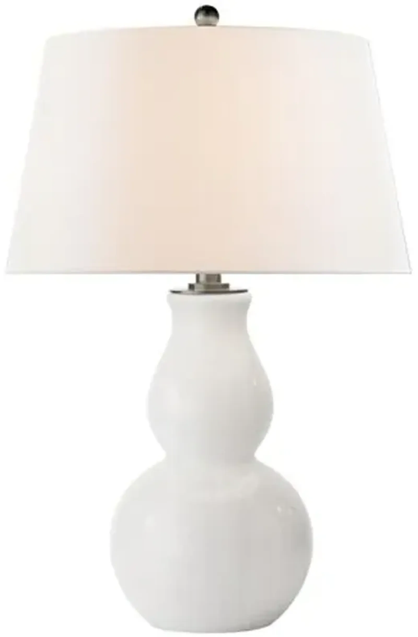 Visual Comfort - Open Bottom Gourd Table Lamp - White Glass