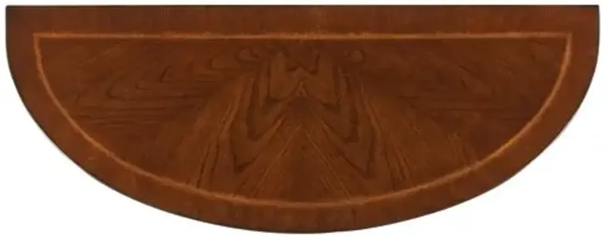 Ruth Demilune 36" Console Table - Brown