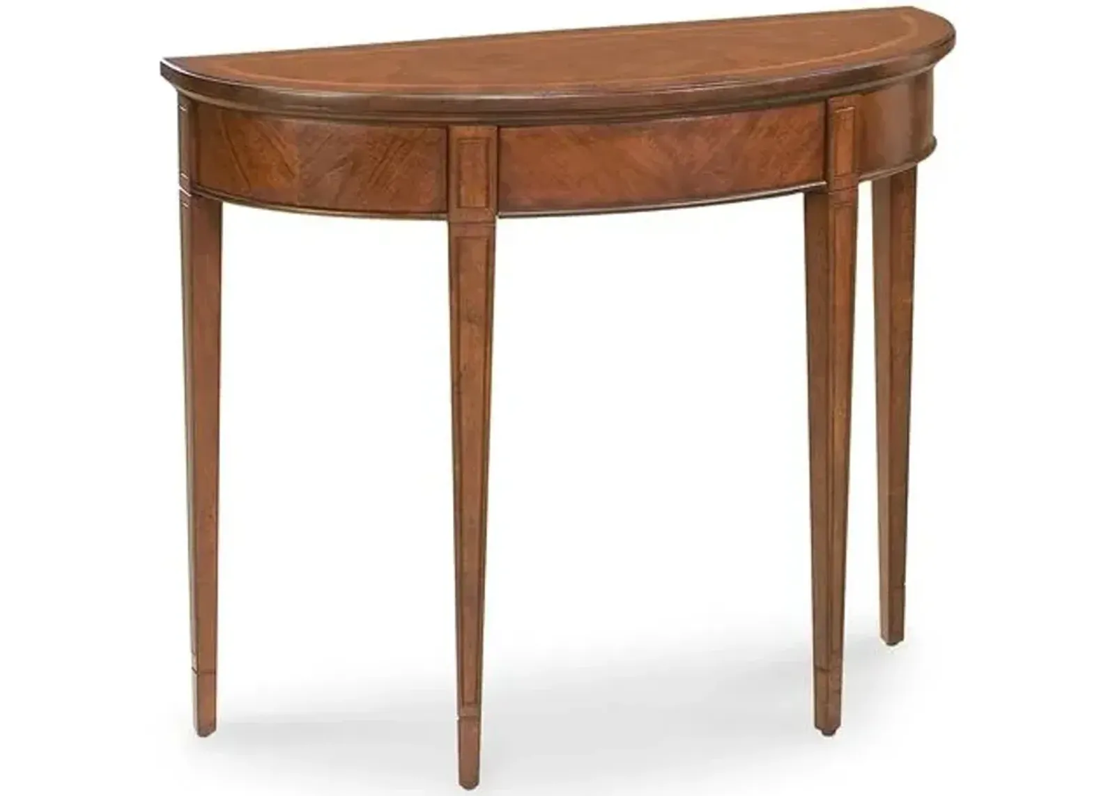 Neher Demilune Console - Cherry - Brown