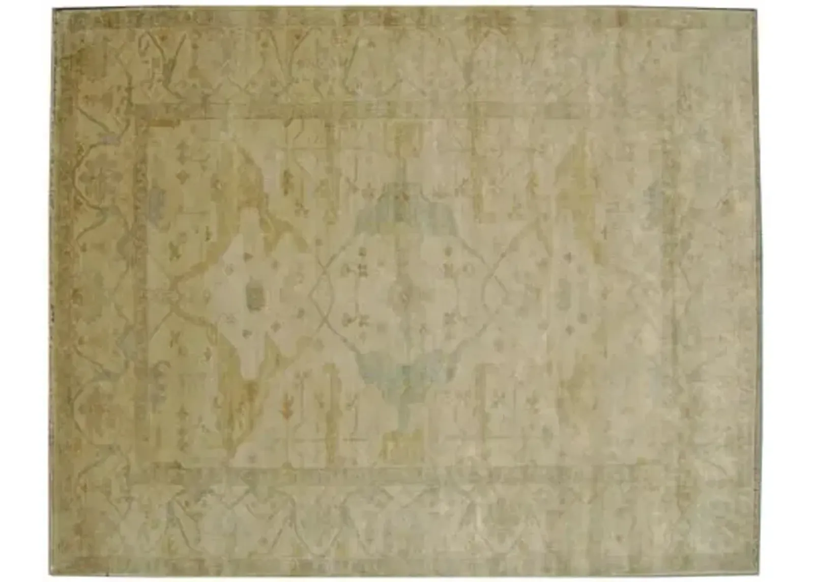 10'x14' Turkish Oushak Rug - Ivory - Exquisite Rugs - Beige - Beige