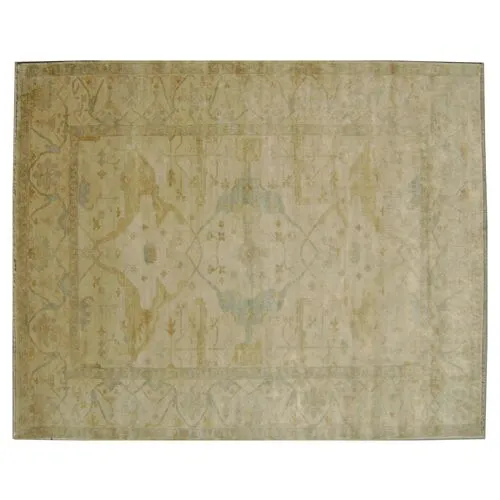 10'x14' Turkish Oushak Rug - Ivory - Exquisite Rugs - Beige - Beige