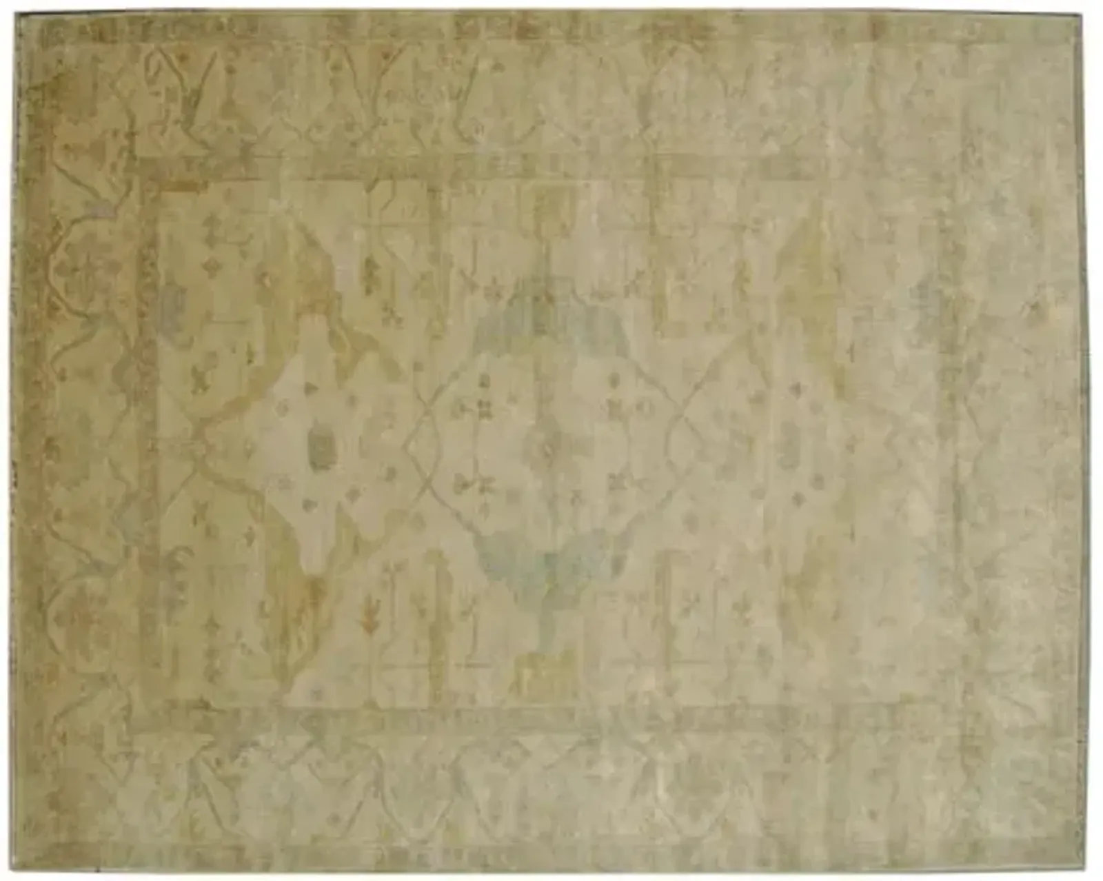 Turkish Oushak Rug - Ivory - Exquisite Rugs - Handcrafted - Beige - Beige