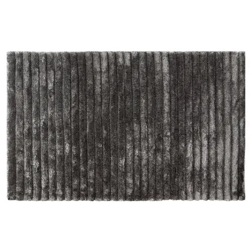 Gene Shag Rug - Silver - Gray - Gray