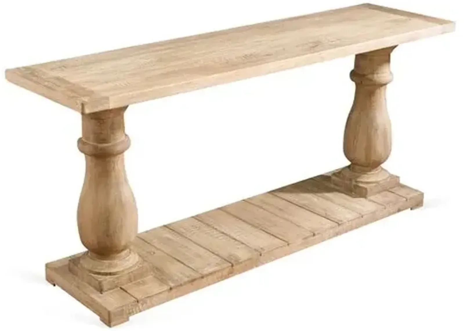 Eddard Console - Weathered Sand - Handcrafted - Beige