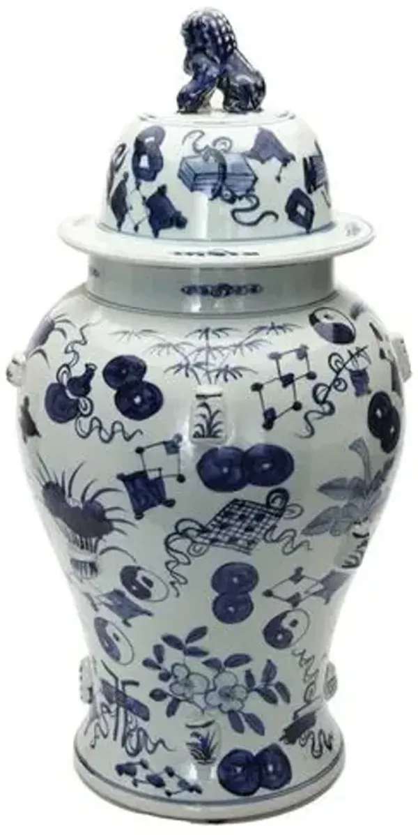 Ty Temple Jar - Blue/White
