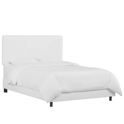 Novak Linen Bed - Handcrafted - White