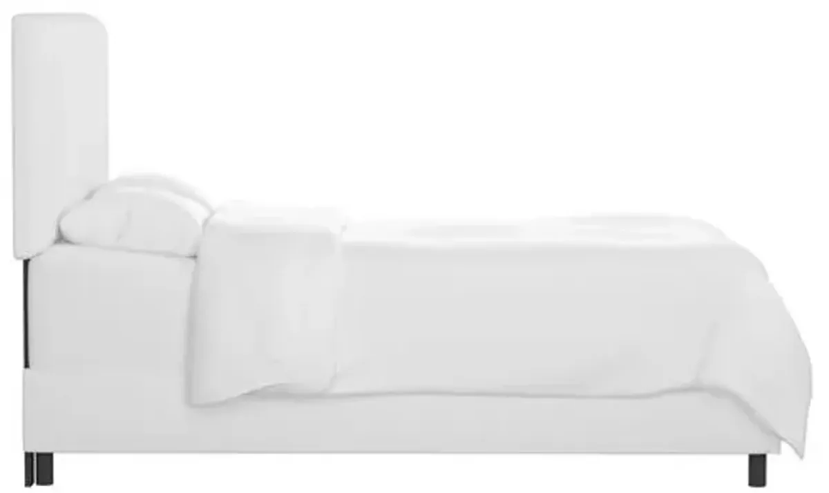 Novak Linen Bed - Handcrafted - White