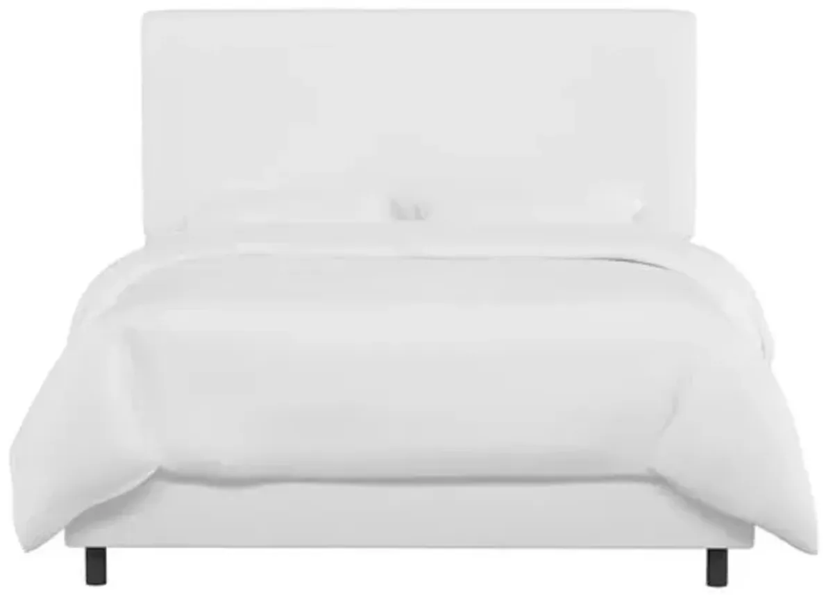 Novak Linen Bed - Handcrafted - White