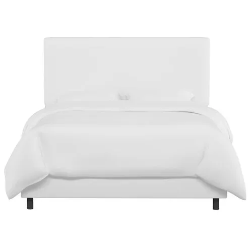 Novak Linen Bed - Handcrafted - White