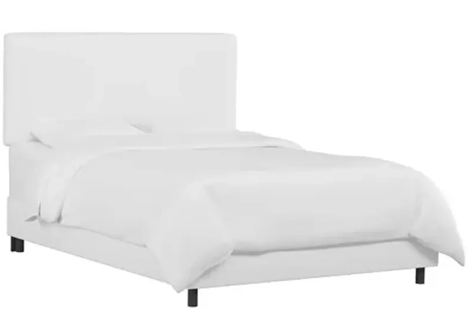 Novak Linen Bed - Handcrafted - White