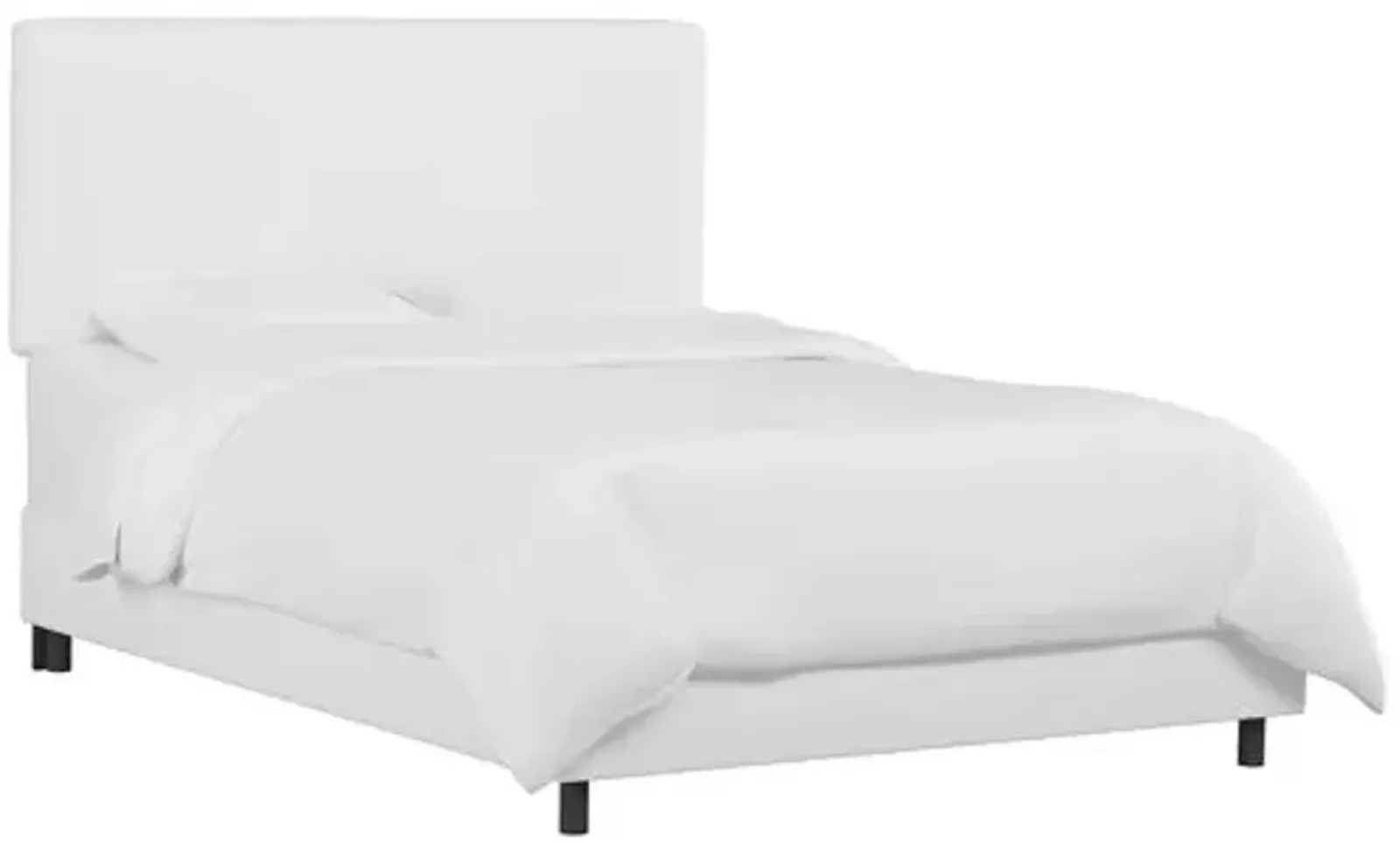 Novak Linen Bed - Handcrafted - White