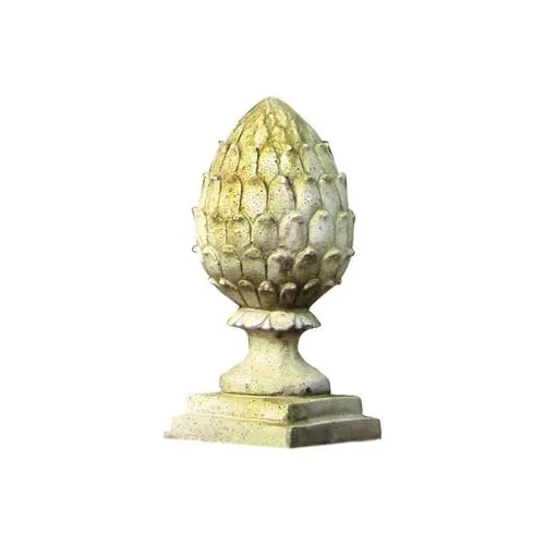 20" Acorn Outdoor Finial - White Moss - Beige