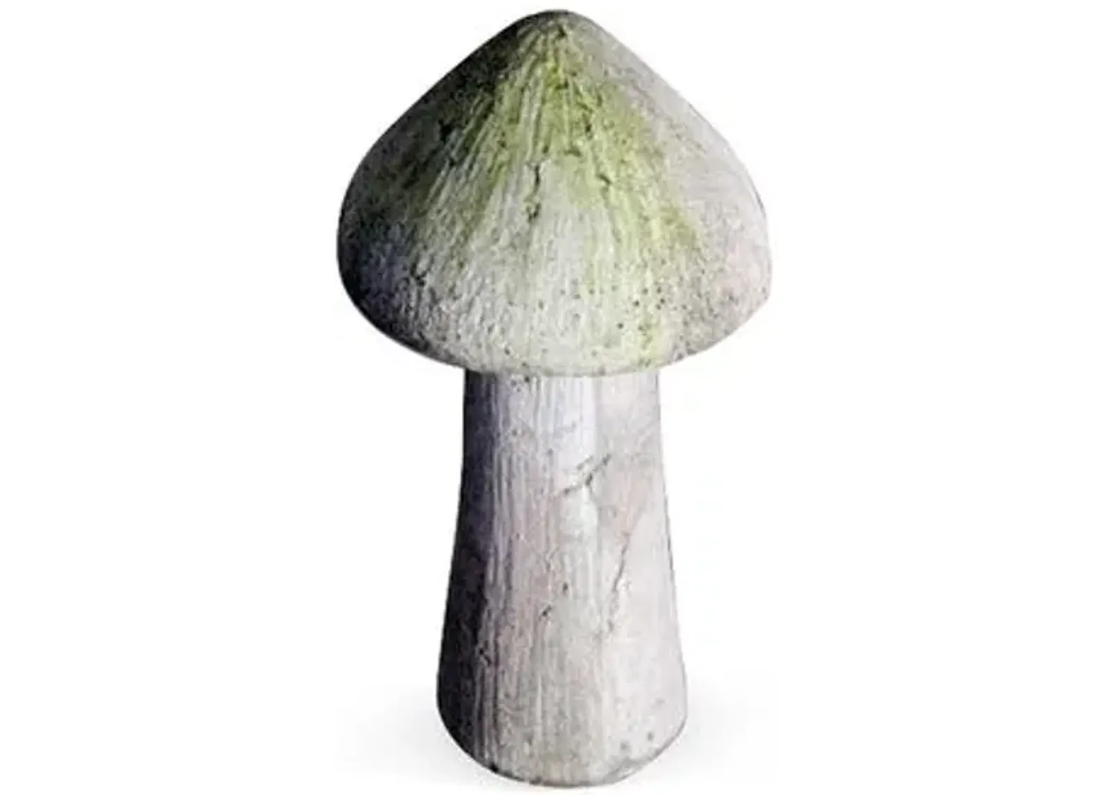 14" Wild Mushroom - White Moss - Beige