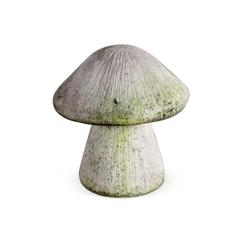 10" Wild Mushroom - White Moss - Beige